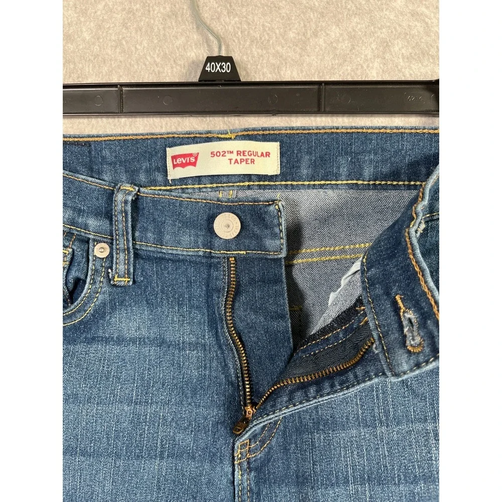Levi's 505 Jeans Boys 16 Blue‎ Denim Stretch Everyday Wear Regular Tapered Leg